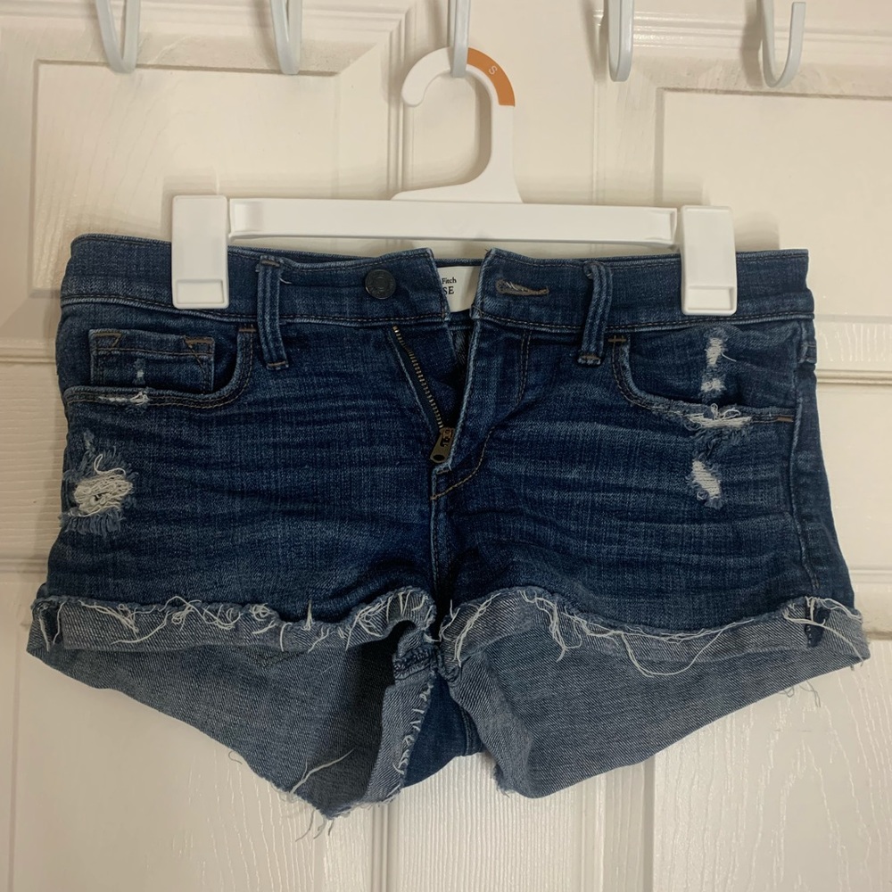 Abercrombie & Fitch Blue Denim Shorts